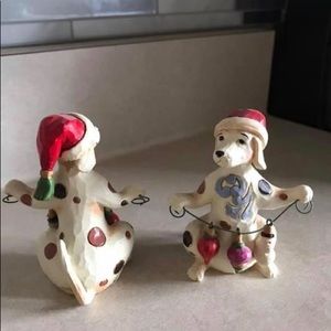 Pair-Stringing Decorations Dogs Figurines